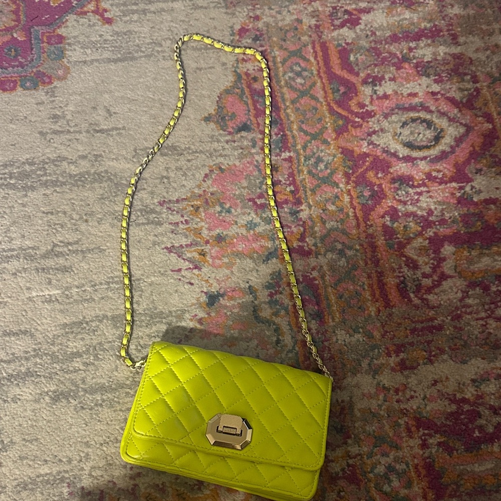 Aldo Neon Quilted Crossbody Bag